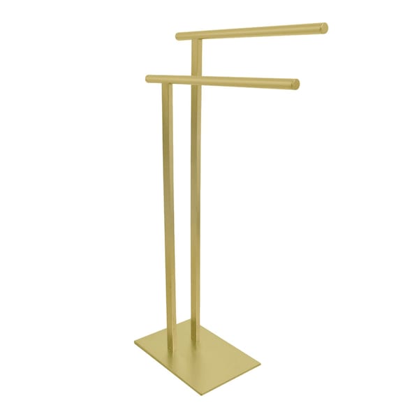 SCC6037 Freestanding Double Towel Rack, Brushed Brass